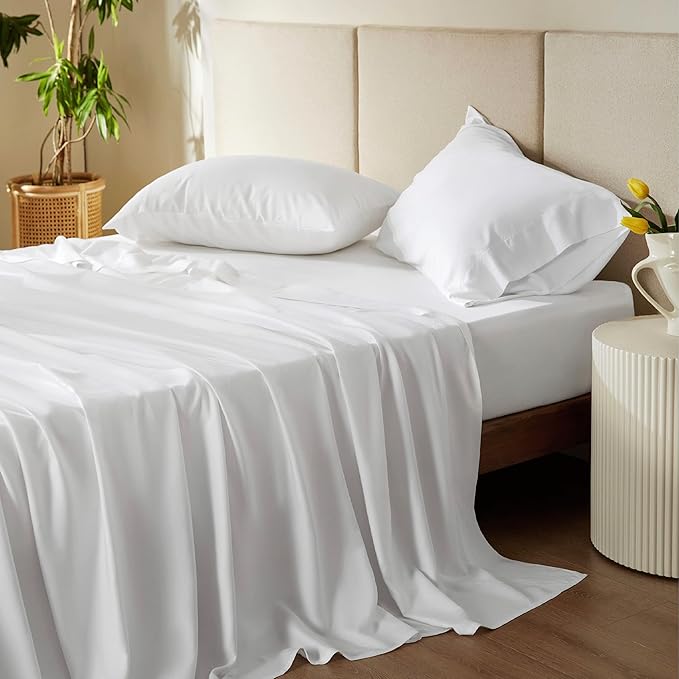 Bedsure Cooling Sheets Twin, Rayon Derived from Bamboo, Cooling Sheets by BEDSURE
