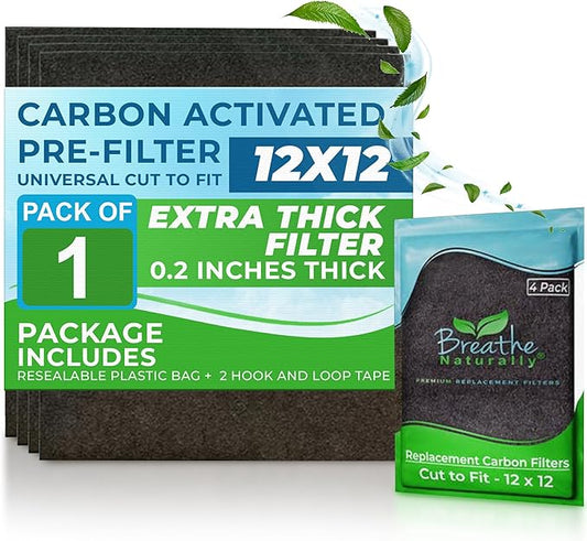 Breathe Naturally Universal Cut To Fit Carbon Activated Air Filter by BreatheNaturally