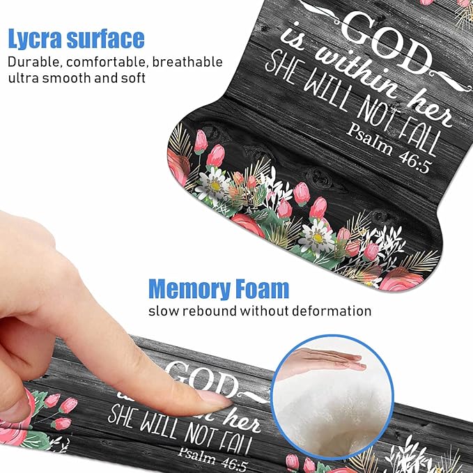 Ergonomic Mouse Pad Wrist Support and Keyboard Wrist Rest Set - Image 5