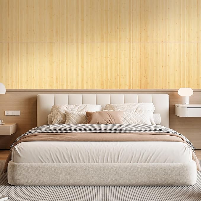 OUZUGIE 2 Pack 96x24 Inch Natural Bamboo Wall Panel – Carbonized Pole Wrap - Image 8