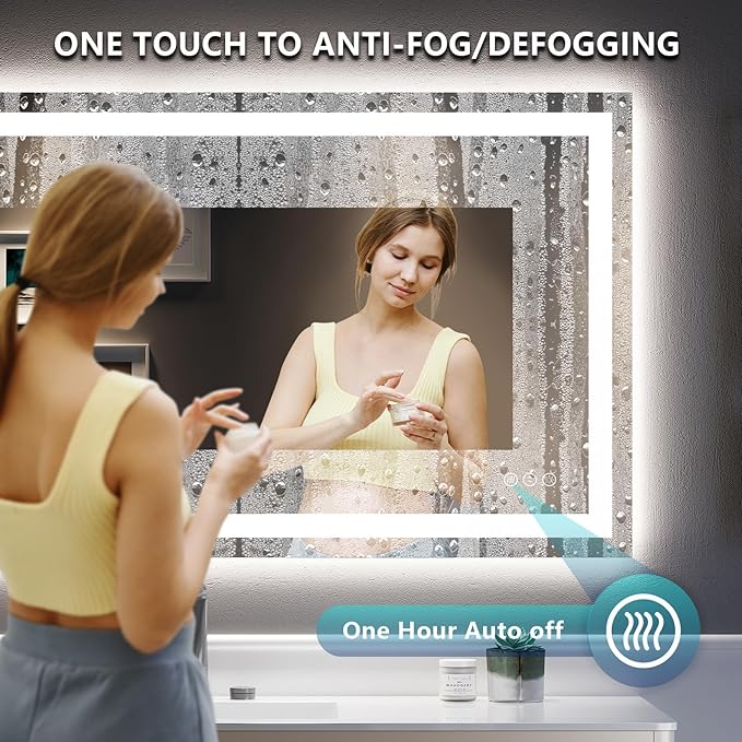 YEELAIT 28x36 Inch LED Bathroom Mirror - Image 5