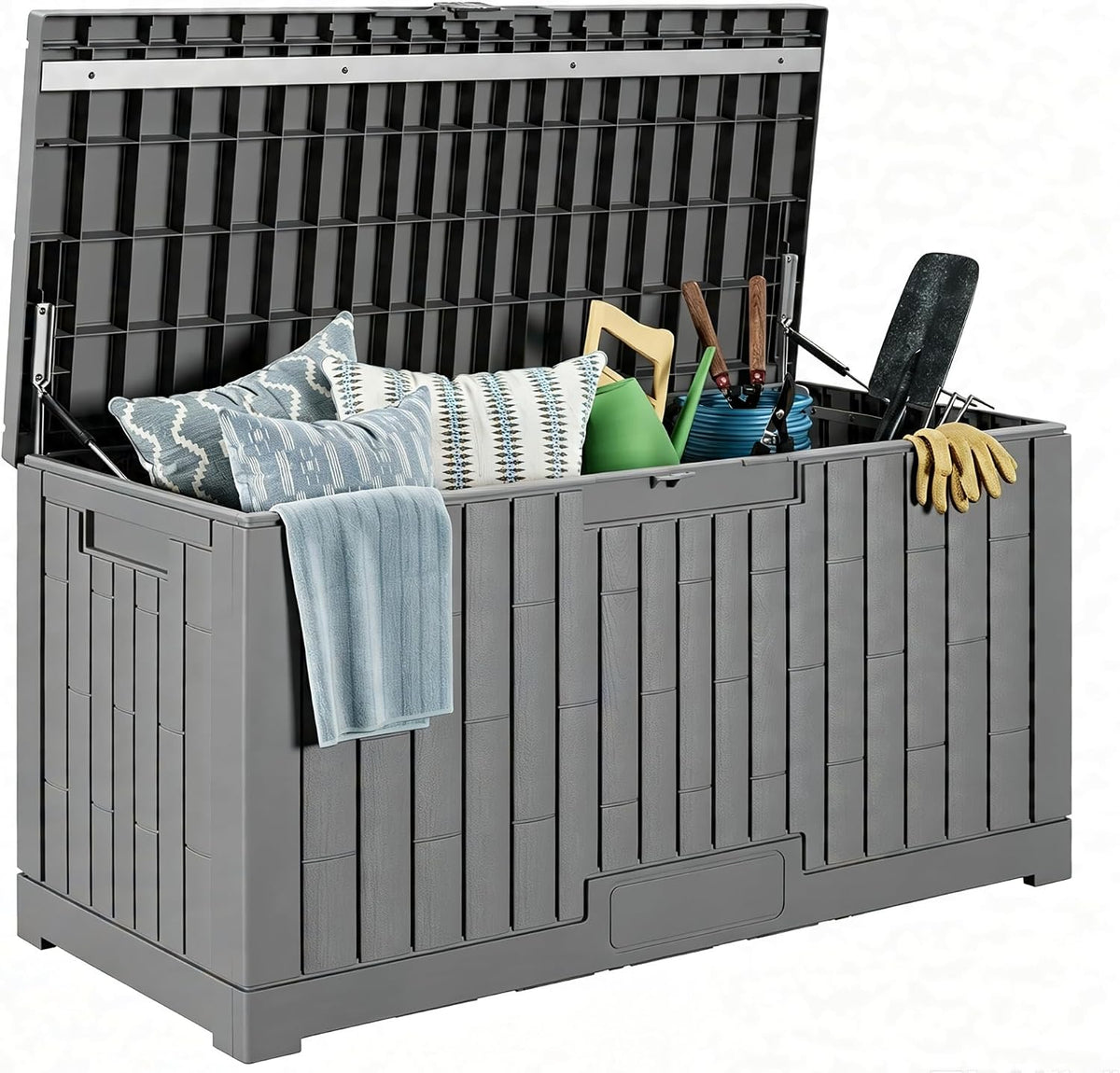 lausaint home 100 gallon resin deck box, package, main product view