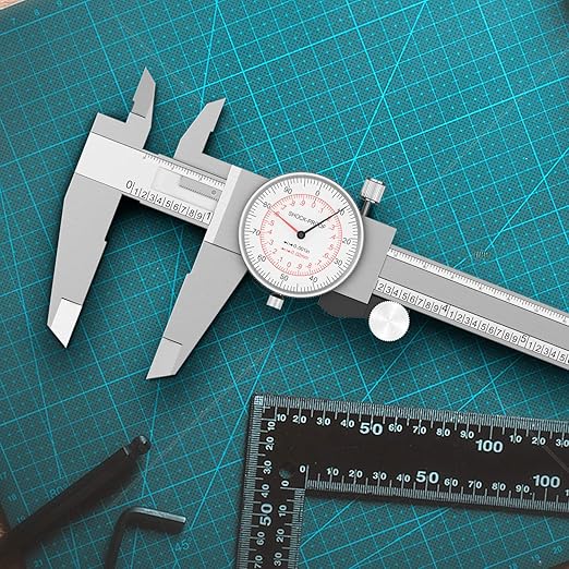 HDLNKAK Dial Caliper 0-6"/150mm Dual Reading Scale, Inch/Metric SAE Standard - Image 7