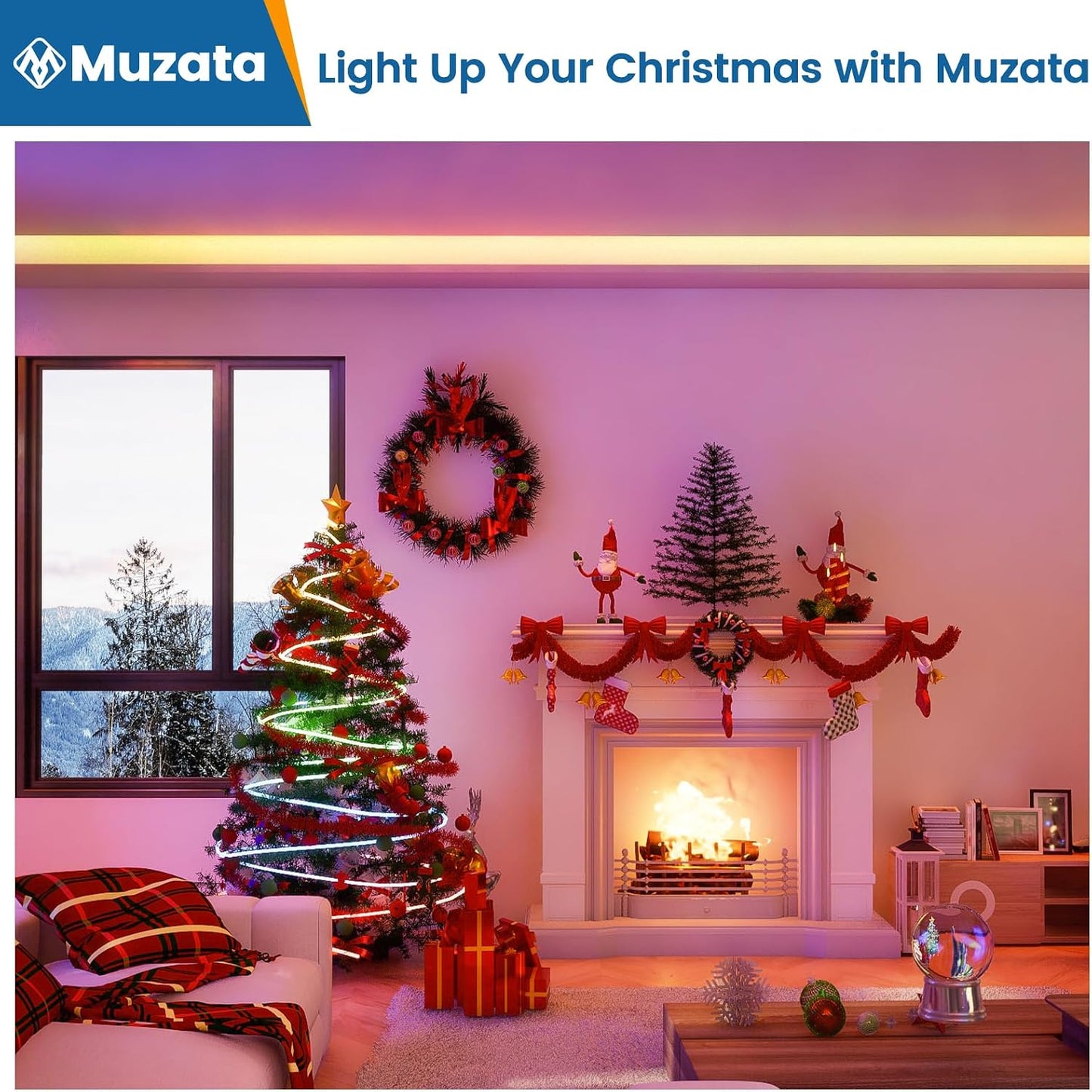 Muzata 10Pack 3.3FT/1M LED Channel Aluminum U Shape Silver LED Strip Diffuser Channel with Milky White Cover Easy Installation U1SW WW 1M
