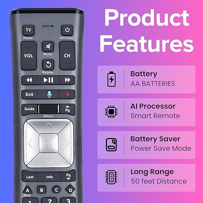 2 Pack XR11 Xfinity Remote Control Replacement – Universal IR/RF Remote - Image 7