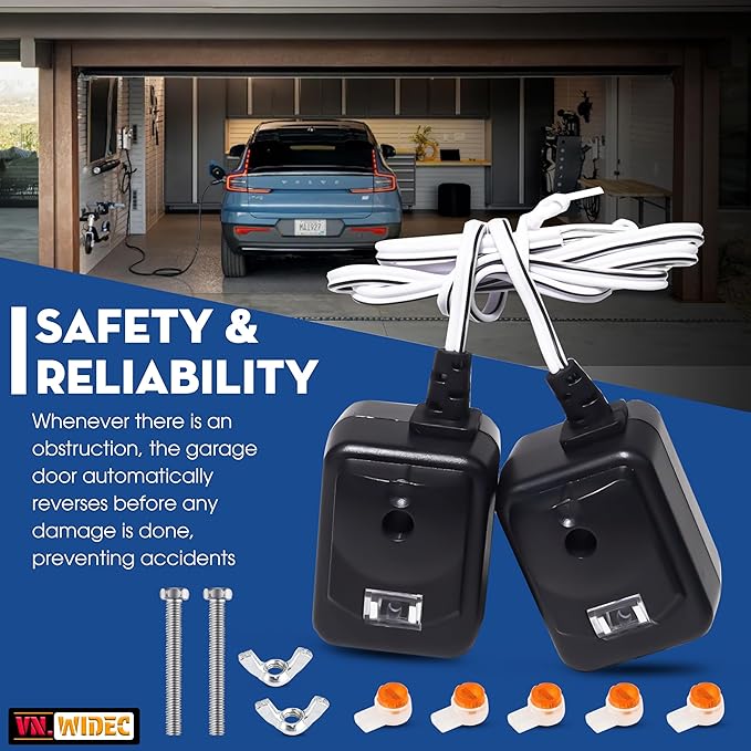 Upgraded 2X 820CB for Liftmaster Garage Door Sensor Replacement 41A5034 - Image 5