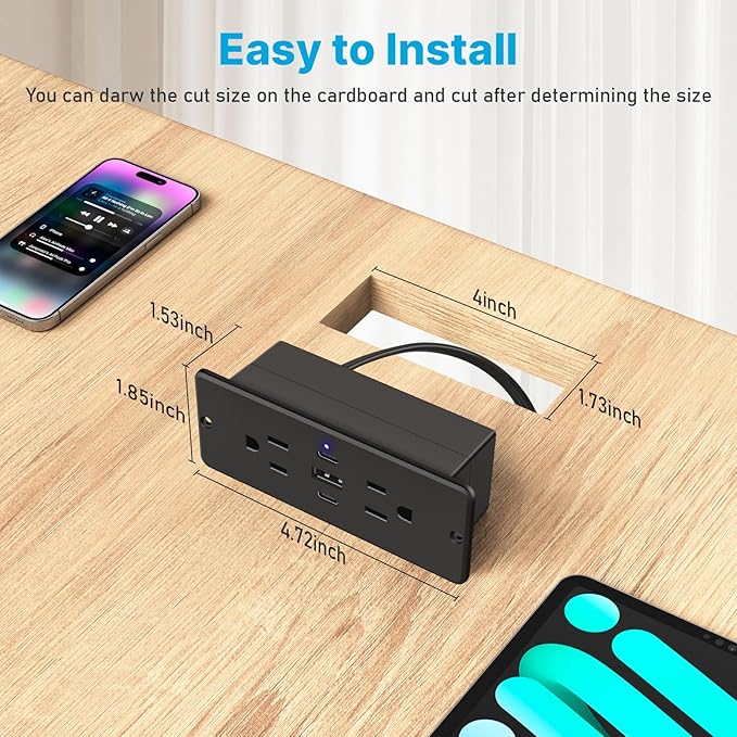 CCCEI Recessed Power Strip - Image 5