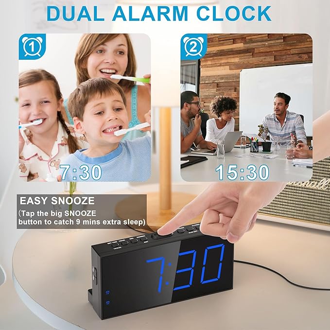 Extra Loud Dual Alarm Clock - Image 4