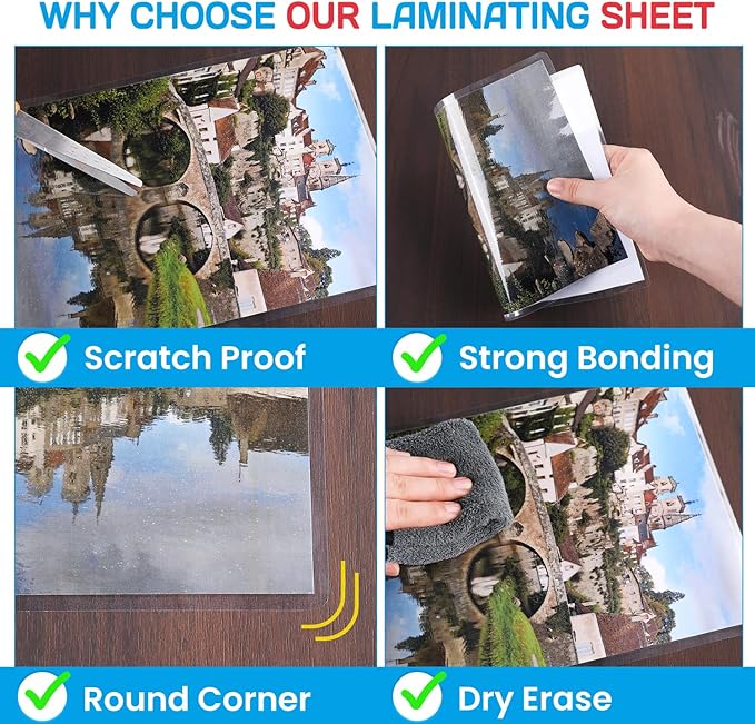 CAREGY 200 Pack Laminating Sheets, Hold 11 x 17 Inch Sheet, 3 Mil Clear Thermal - Image 5