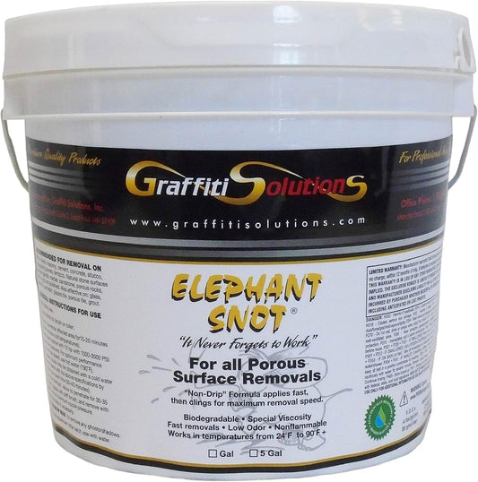 Elephant Snot Graffiti Remover (1 Gallon) | | Superior Biodegradable Formula for Rapid Graffiti Removal on Porous Surfaces | Trusted by Professionals