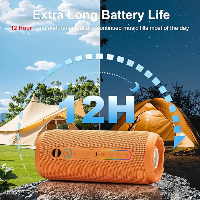 YOLOEMOT Shower Bluetooth Speaker Waterproof, Powerful Deep Bass, Wireless - Image 6