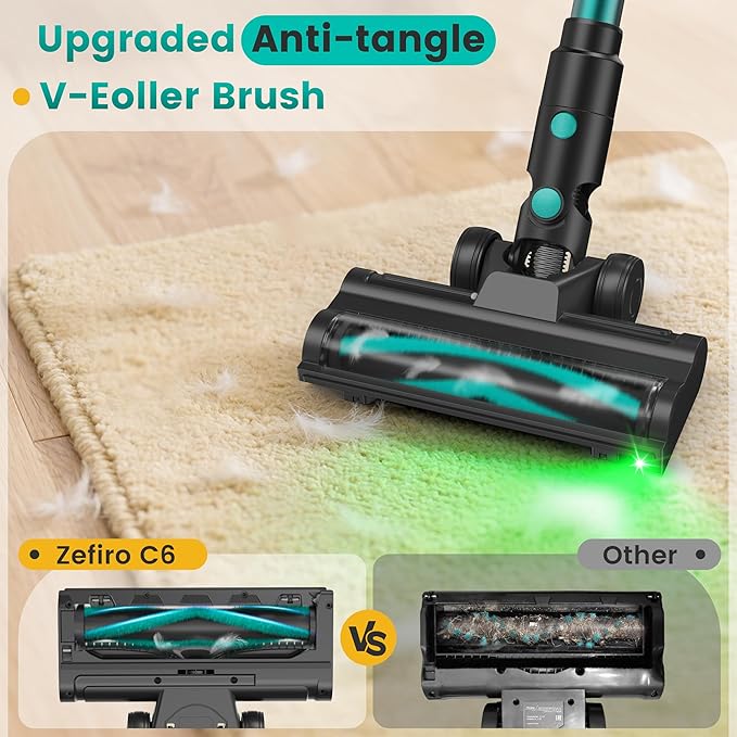 Zefiro 350W Cordless Vacuum Cleaner, 45Mins Runtime Vacuum Cleaners - Image 7