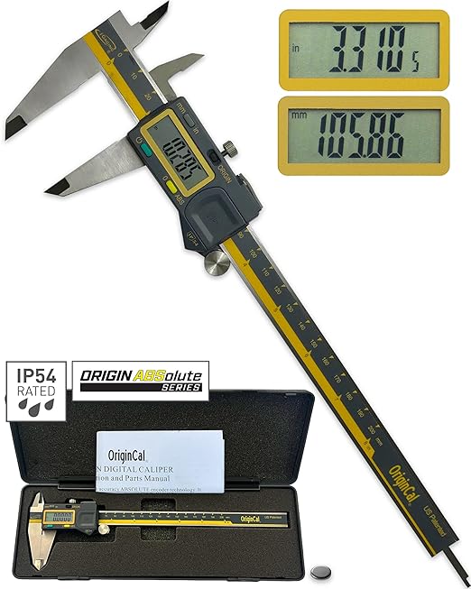iGAGING Absolute Origin 0-8" Digital Caliper, IP54 Stainless Steel, SPC/USB by iGaging