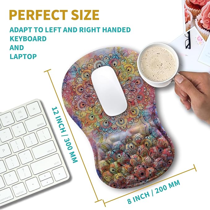 Hokafenle Ergonomic Mouse Pad Wrist Support, Wrist Rest Mousepad - Image 3