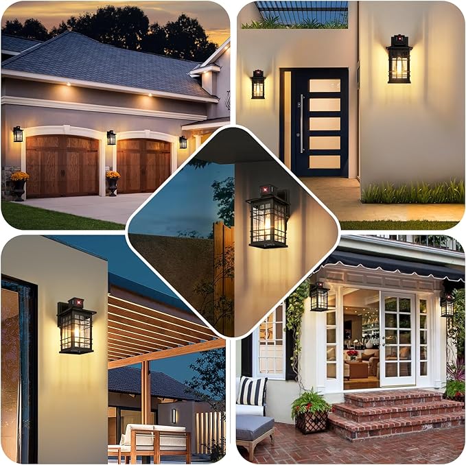 Motion Sensor Outdoor Light Fixture Wall Mount, Dusk to Dawn Oil-Rubbed Bronze - Image 7