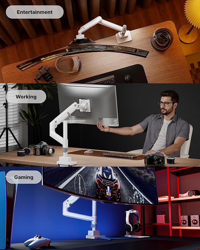 monTEK Heavy-Duty Single Monitor Arm - Image 9