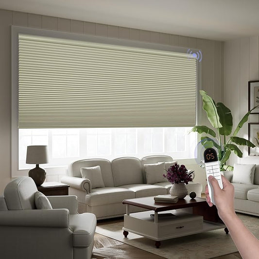 Boolegon Motorized Blinds with Remote, 100% Blackout Smart Blinds, Automatic by Boolegon