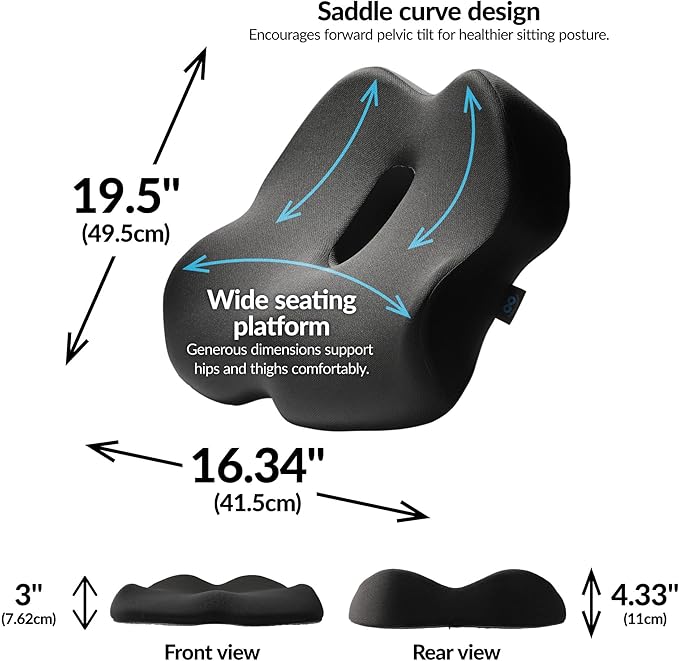 Everlasting Comfort Doctor Recommended Memory Foam Seat Cushion - Image 3