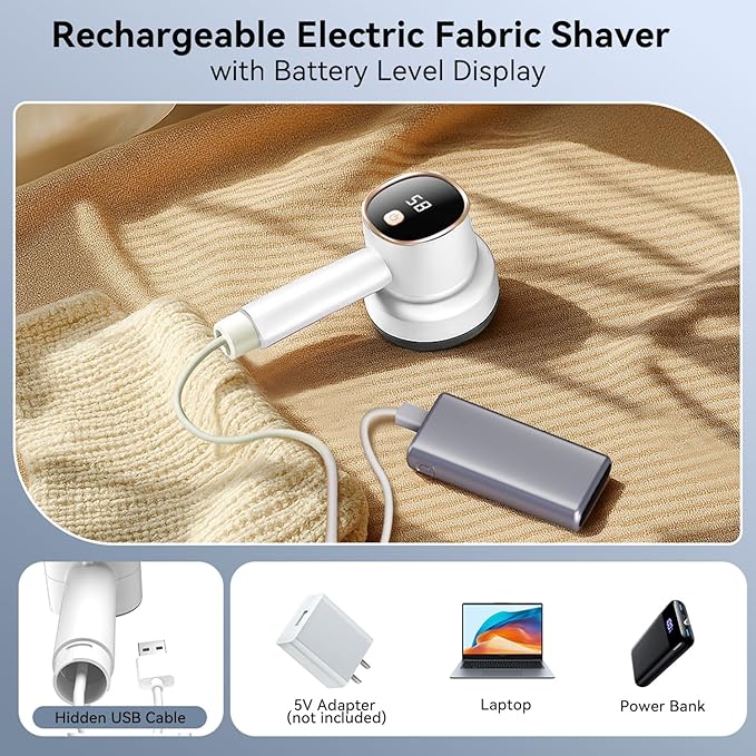 Smyeviva Rechargeable Fabric Shaver - Image 5