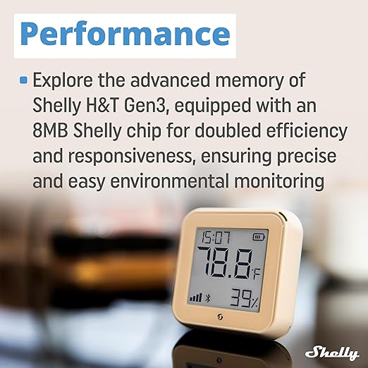 Shelly H&T Gen3 Mocha | Wi-Fi and Bluetooth Smart Temperature & Humidity Sensor - Image 5