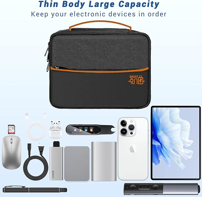 Electronics Organizer, Travel Cord Organizer Pouch, Portable Cable Organizer - Image 2