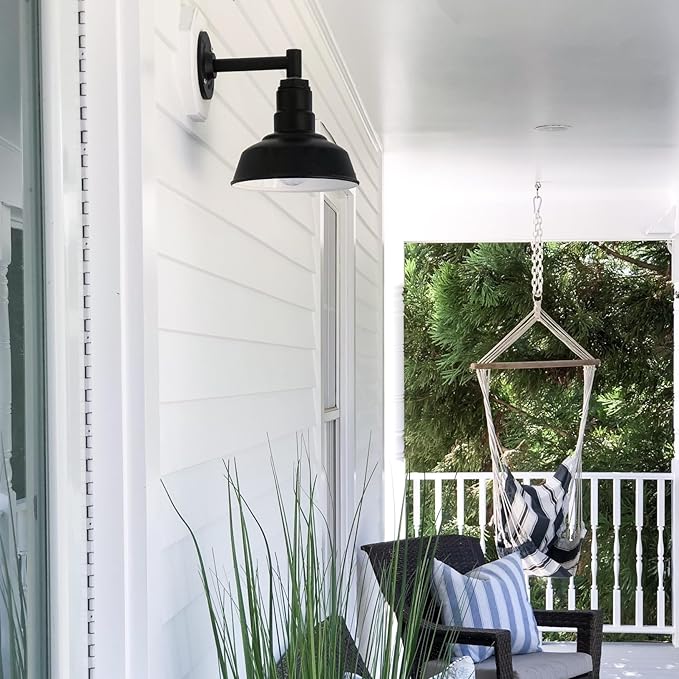 Steel Lighting Co. Hawthorne Barn Light | Outdoor Wall Mounted | 8 inch Dome | - Image 8