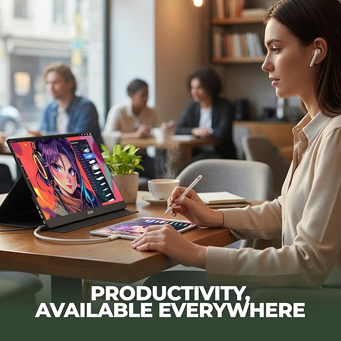 AOC 16T20 Portable Monitor 15.6" FHD 1080p IPS Display, USB-C Portable Laptop - Image 6