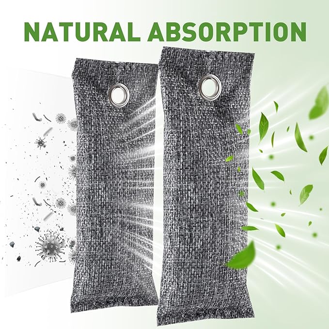 TUXIYA 8Pack Activated Charcoal Odor Absorber, Odor Eliminator - Image 4