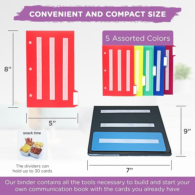 Smile4autism Small 7x9” Tools Perfect to Keep Your Loose Visual Picture Cards - Image 5