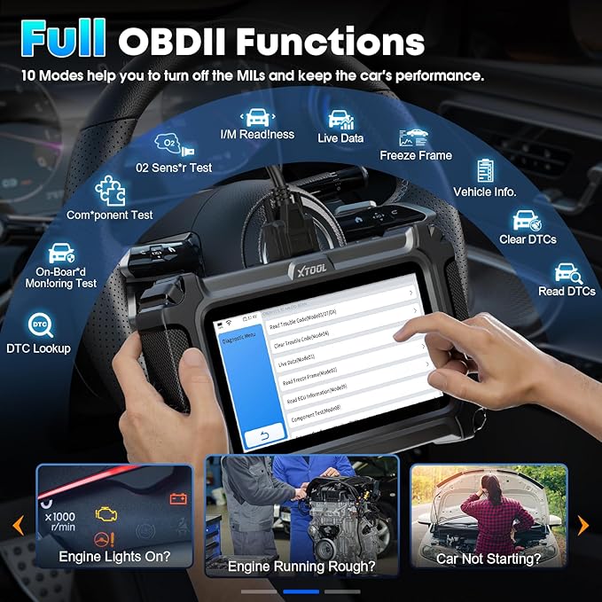 XTOOL D6 OBD2 Scanner, 2026 Full System Diagnostic Scan Tool, Free Update Car - Image 4