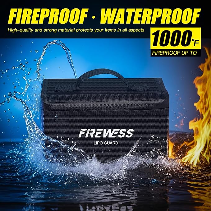 2 Pack Lipo Safe Bag Fireproof, lithium battery bag fireproof and Explosionproof - Image 3