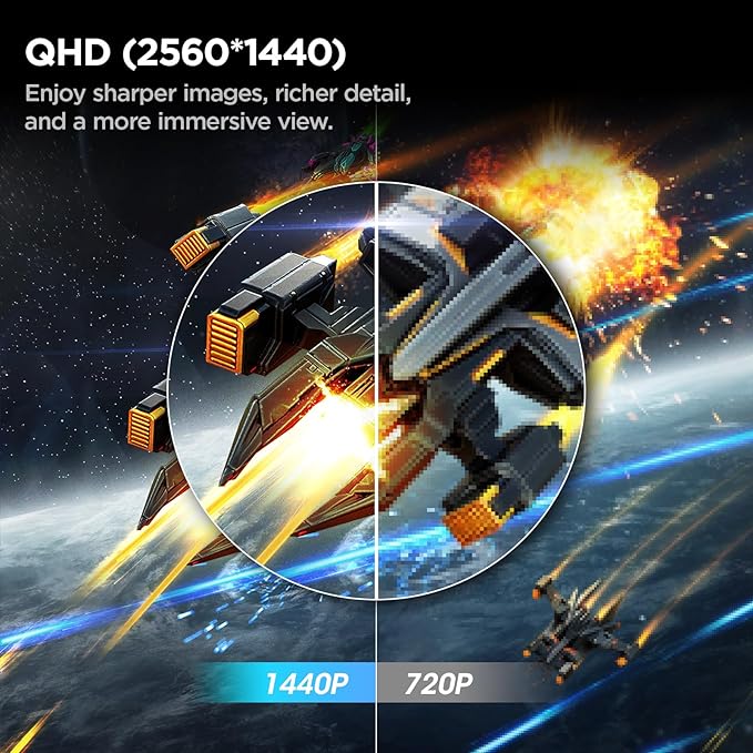KOORUI 27 Inch Curved Gaming Monitor QHD 180Hz, 1ms 1500R Display, Adaptive Sync - Image 2