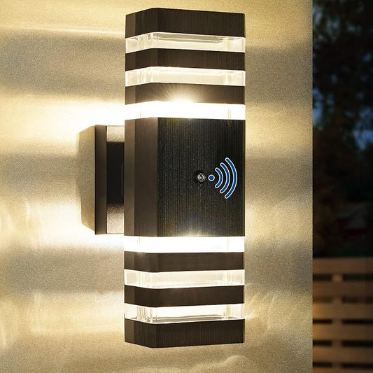 Delicavy Dusk to Dawn Sensor Outdoor Wall Lights Up Down Porch Lights Modern by DELICAVYLIGHTING