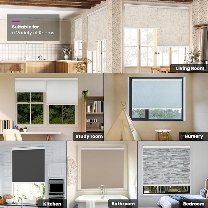 Astomi Motorized Roller Shades for Windows, Effortless Remote & Voice Control - Image 8