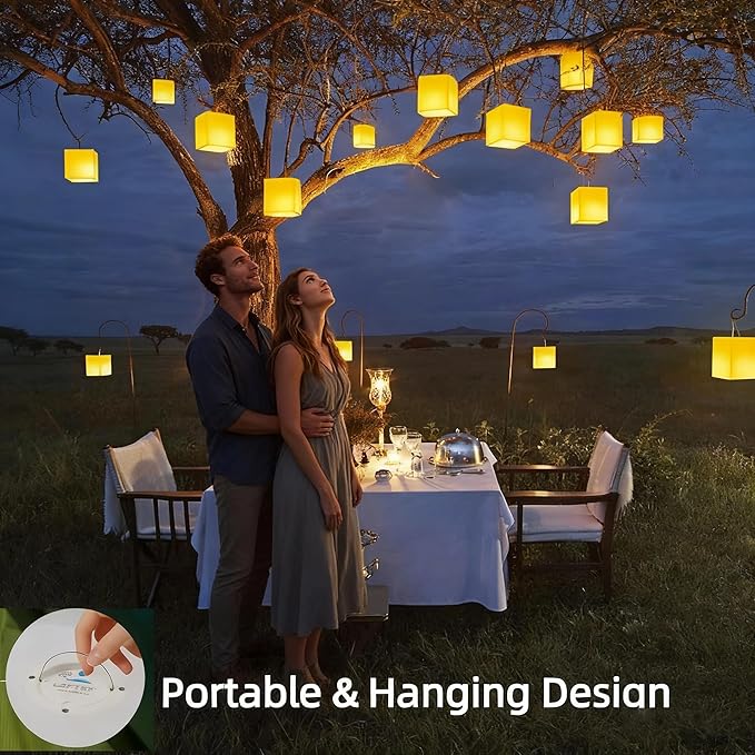 LOFTEK 7-inch LED Cube Night Lights: Rechargeable RGB 16 Colors Changing Light - Image 7