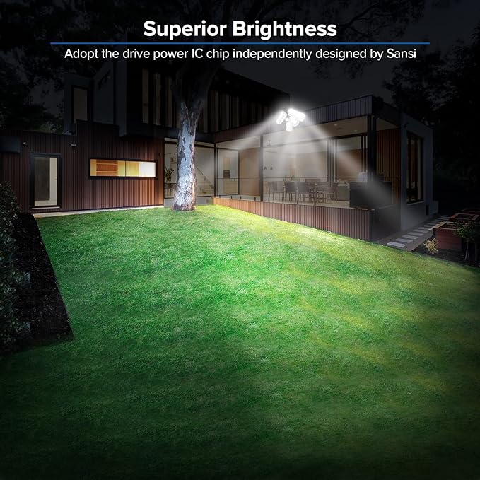 SANSI 36W LED Motion Sensor Outdoor Lights, Hardwired Security Light Motion - Image 7