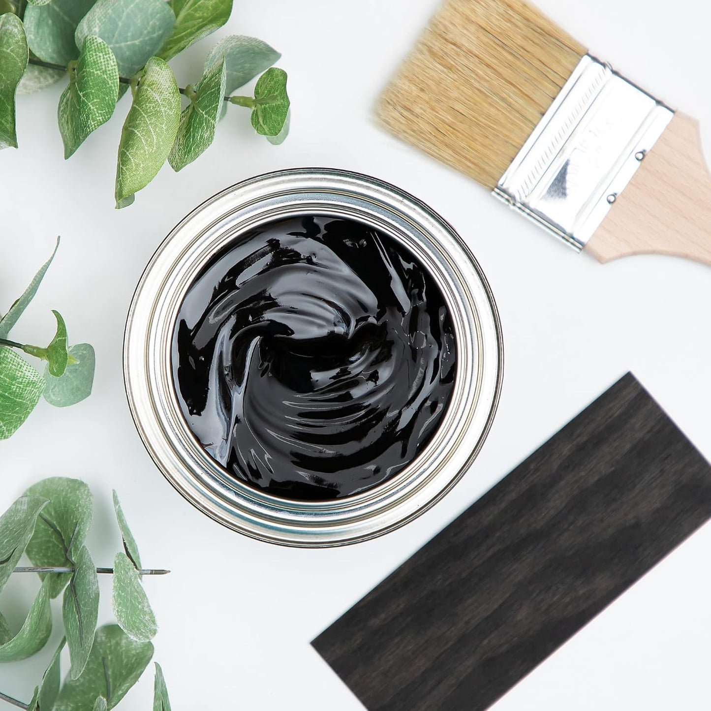 Dixie Belle No Pain Gel Stain - Colonial Black - Oil-Based Stain DIY Wood Stain for Projects - Deep Coverage, Wood Grain Enhancer