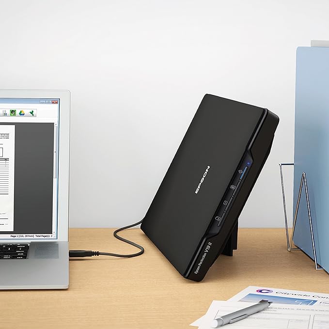 Epson Perfection V19 II Color Photo and Document Flatbed Scanner - Image 5