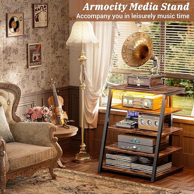 Armocity 5-Tier AV Media Stand - Image 3