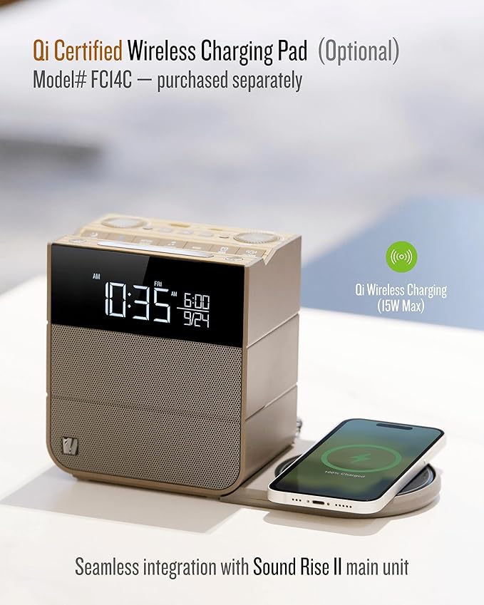 Soundfreaq Sound Rise II, SFQ-16: Bedside Alarm Clock Radio & Bluetooth Speaker - Image 5