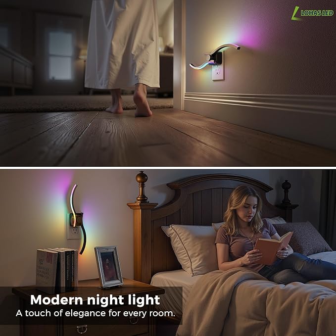 L LOHAS LED Night Light, Night Lights Plug into Wall, Modern Nightlight - Image 7