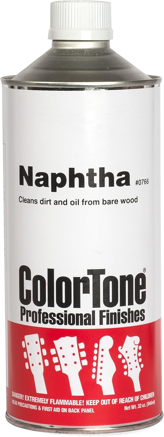 ColorTone Naphtha Solvent – 32 oz (946ml) – Fast-Evaporating Cleaner for Wood Finishes – Removes Oil Wax Silicone and Grease – Substitute for Mineral Spirits – Use on Lacquer or Shellac