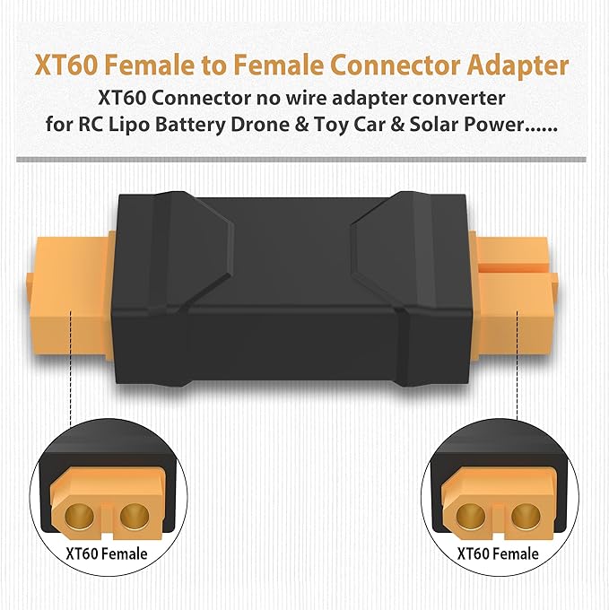 Magiclifee XT60 Female to Female Connector Adapter, XT60 Connector No Wire - Image 3
