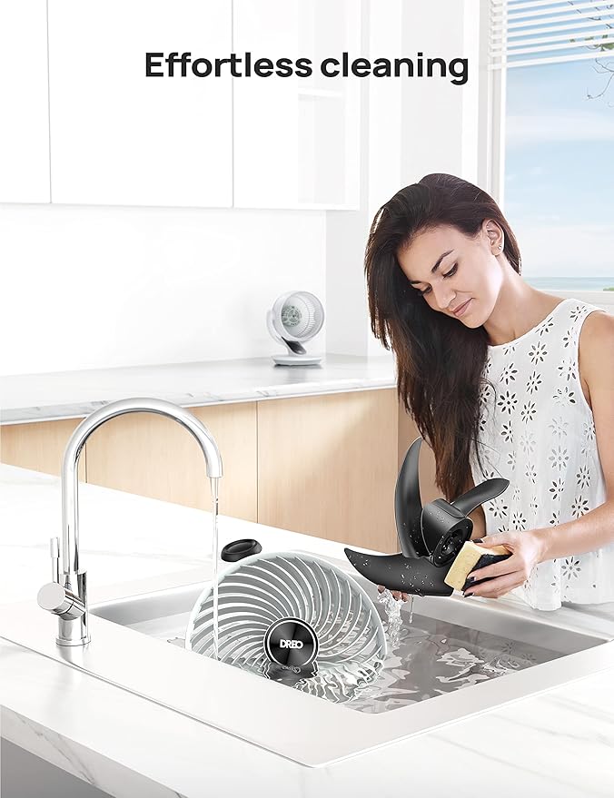 DREO Oscillating Fan for Bedroom, 13 Inch Quiet Table Fans for Home Whole Room - Image 7
