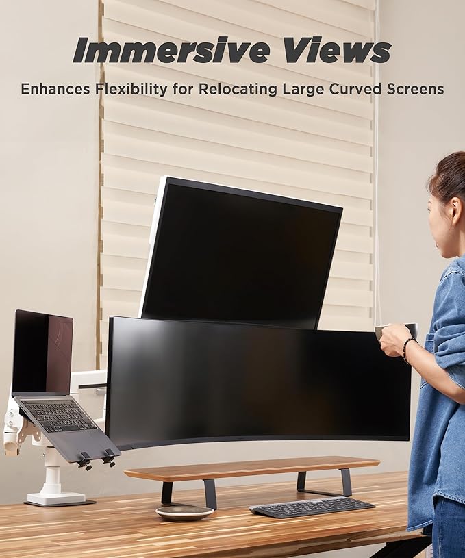 ULTRARM Heavy Duty Monitor Arm for Ultrawide Monitors up to 57" and 44 lbs - Image 5