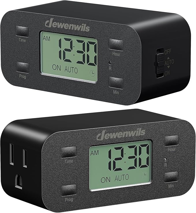 DEWENWILS 24 Hour Programmable Digital Timer Outlet by DEWENWILS