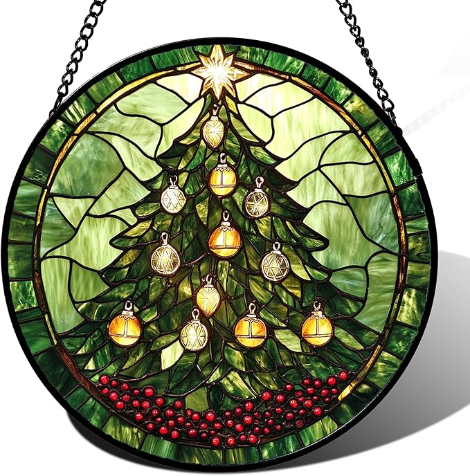 DASTOLL Stained Glass Window Hanging by DASTOLL
