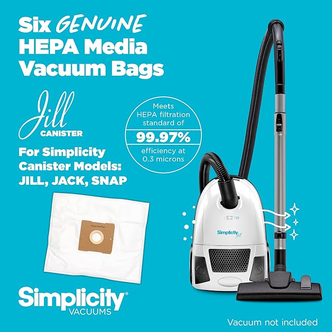 Simplicity Vacuums SZH-6 Jill Canister Vacuum Replacement Bags - Image 9