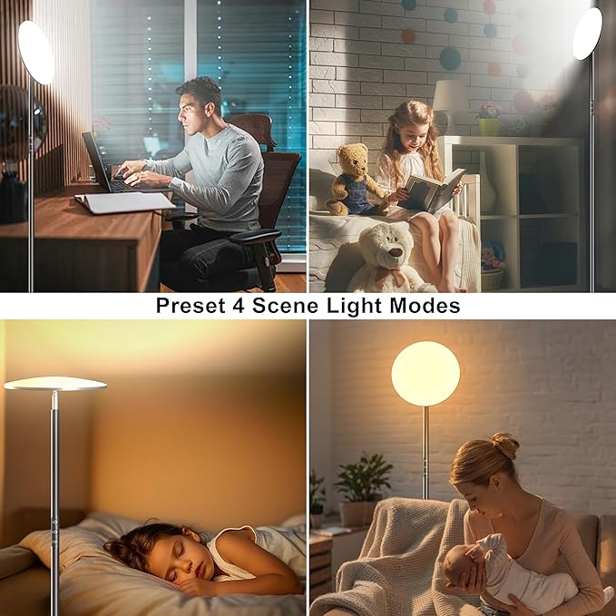 LED Floor Lamp, Bright 36W 3600LM Standing Lamp 350W Equivalent - Image 7