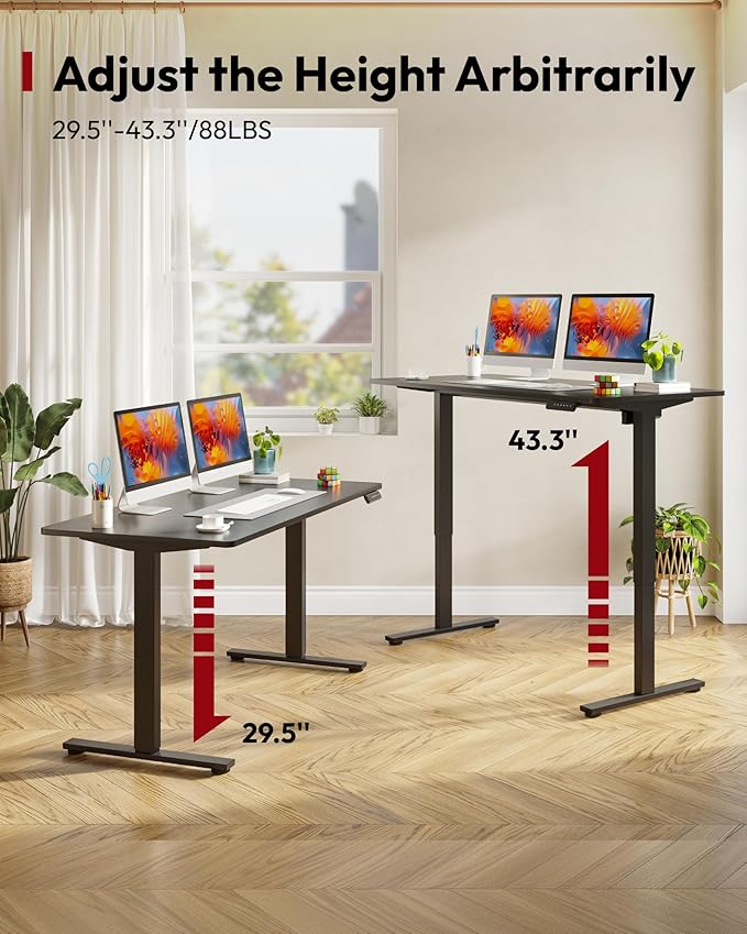 SANODESK Electric Standing Desk 48 x 24 Inches Whole-Piece Desktop Height - Image 9